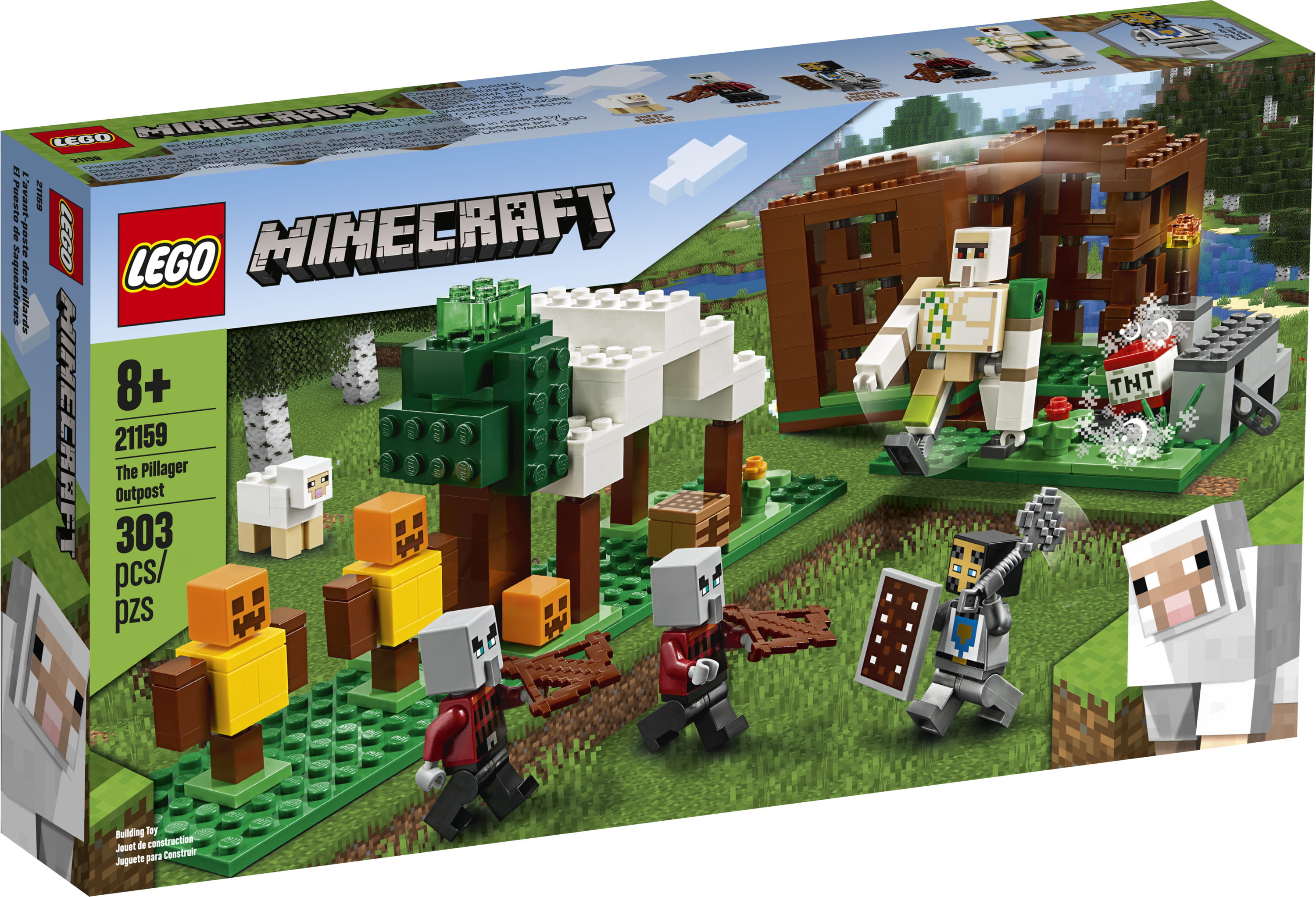retning Forbandet papir LEGO Minecraft The Pillager Outpost 21159 Action Figure Brick Building  Playset (303 Pieces) - Walmart.com