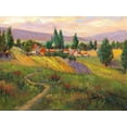 thumbnail image 2 of Oleson, Nanette 32x25 White Modern Wood Framed Museum Art Print Titled - Vineyard Tapestry III, 2 of 4