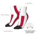 thumbnail image 5 of Women Men Athletic Socks Flag Of Liberian Cushioned Quarter Ankle Socks, 5 of 7