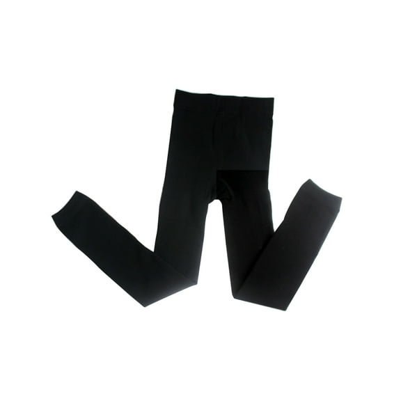 KONTONTY  Velvet Pull-up Pants Stretchy Leggings for Girls Elastic Kids