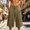 Khaki, variant on Men's Wide Leg Casual Baggy Japanese Yoga Harem Pants Hip Hop Cropped Pants Loose Fit Size 3XL Black