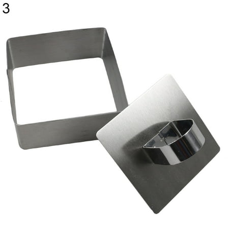 

Meizhencang Mini Baking Ring Heat-resistant Multi-purpose Corrosion Resistant Stainless Steel Mousse Cake Mold Ring for Kitchen