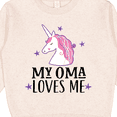 thumbnail image 3 of Inktastic My Oma Loves Me Girl Unicorn Toddler Sweatshirt, 3 of 4