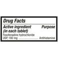 thumbnail image 6 of Equate Fexofenadine Hydrochloride USP Non-Drowsy Allergy Relief Tablets, 180 mg, 45 Count, 6 of 12