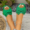 thumbnail image 5 of Alkepwun House Slippers Women's Summer Solid Color Bow Flat Casual Non-Slip Sandals Lightweight Comfort Versatile Slip On Open Toe Outdoor Shoes, 5 of 8