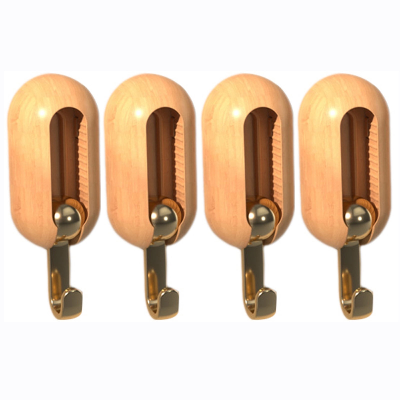 4Pcs Screws and Drilling Free Hooks, Sticky Wall Hook Heavy Duty Hooks