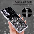 thumbnail image 6 of Compatible with Samsung A33 5G Case Clear Glitter Sparkly Cases Shockproof Samsung Galaxy A33 5G Phone Case Silicone Cute Slim Protective Case (Samsung A33 5G, Black), 6 of 13