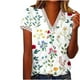 thumbnail image 2 of Fiudx Ofertas y Liquidaciones Blusa Informal de Manga Corta con Cuello En V y Estampado de Moda para Mujer, 2 of 4