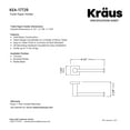 thumbnail image 2 of KRAUS Ventus Bathroom Toilet Paper Holder in Brushed Gold, 2 of 2