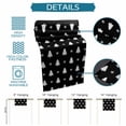 thumbnail image 6 of Christmas Tree Table Runner 60 Inches Long Farmhouse Dress Scarves, Black White Winter Xmas Snowflakes Dining Tablerunner for Coffee Table/Kitchen Island/Party Décor, 13" x 60", 6 of 8
