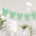 thumbnail image 6 of 5-Pack Green Velvet Christmas Bows, 13x11 Inch Large Flocked Holiday Bow Ornaments for Tree, Arch, Wall, Window & Party Decorations, 6 of 7