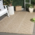 thumbnail image 2 of SAFAVIEH Retreat Joisse Geometric Indoor/Outdoor Area Rug, Natural/Ivory, 6'7" x 6'7" Square, 2 of 16