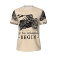 thumbnail image 5 of Wukai Let The Adventure Begin Print Men's Short-Sleeved Mesh T-Shirt,Quick-Dry Short Sleeve Workout T-Shirt-5X-Large, 5 of 8