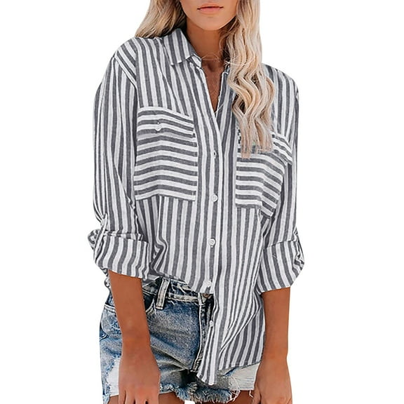 Clothing 2025 Super Soft Wrinkle Free Button Down Shirts for Women Formal Work Dress Blouses Tops Womens Button Down Shirts Boyfriend Long Sleeve Oversized Blouses Tops