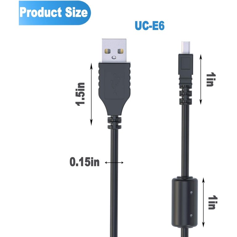 OmiLik 3.3ft USB Data Sync Charger Cable For Nikon Coolpix S4300, S3700