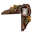 thumbnail image 2 of Velmasee Forest Animal Tree Doorway Door Frame Corner Decor - 2D Realistic Print Smooth Wood No-Drill Install, Rustic Woodland Ornament for Fall Christmas Home Wall Corner Decor, 2 of 8
