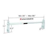 AA-Racks Model X316 HighTop 2 Bar Rain-Gutter Roof Rack Heavy-Duty ...