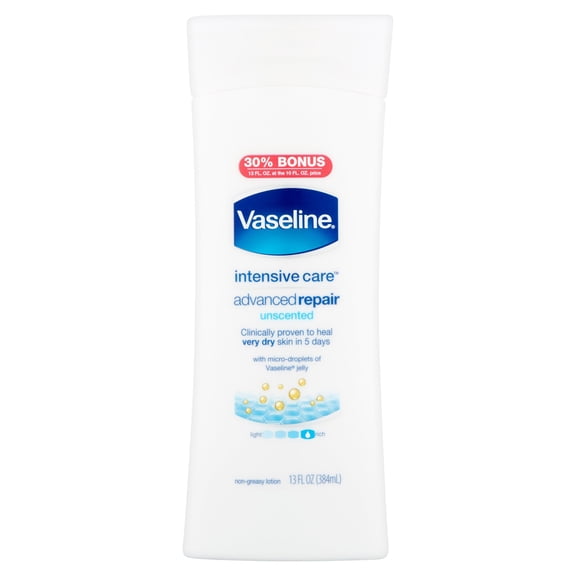 Vaseline Intensive Care Advanced Repair Unscented Lotion, 13 Fl. oz