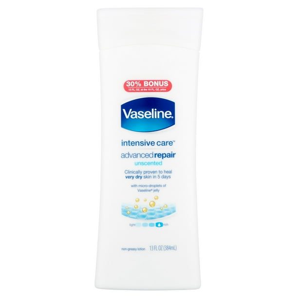 Vaseline Intensive Care Advanced Repair Unscented Lotion, 13 Fl. oz