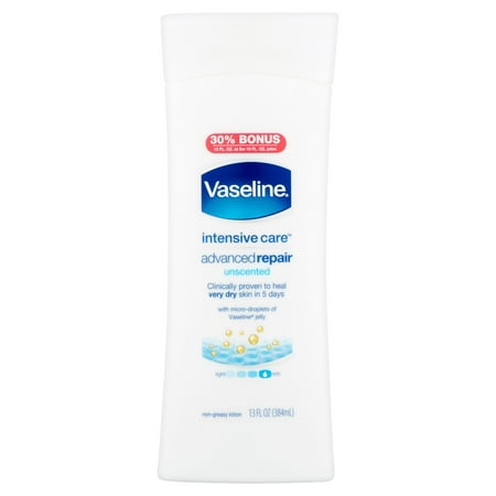 Vaseline Intensive Care Advanced Repair Unscented Non-Greasy Lotion, 13 fl (Best Non Greasy Body Lotion)