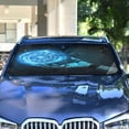 thumbnail image 4 of Universal Fit Accordion Auto Sunshade Windshield Sunshade 53'' x 23.5'' Robot Hand, 4 of 8