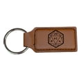 thumbnail image 2 of Keychain - Rectangle - D20 - Leather, 2 of 4
