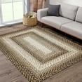 thumbnail image 2 of HOMERRY Washable Rug 3x5 Braided Pattern Low Pile Entryway Rug Boho Geometric Foldable Rug, Beige/Taupe, 2 of 7
