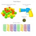 thumbnail image 4 of Cat Ball Gun Launcher Toy with 50pcs Colourful Stretch Plush Pom Pom Ball, 4 of 9