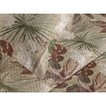 thumbnail image 3 of Ambesonne Jungle Boho Quilted Coverlet 2 Pcs, Vintage Grunge Leaves, Twin Size, Cocoa Maroon Reseda Green, 3 of 4