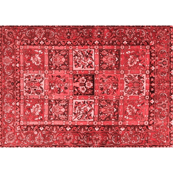 Ahgly Company Indoor Rectangle Animal Red Traditional Area Rugs, 3' x 5'