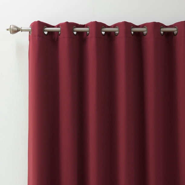aurora home wide fire-retardant 96-inch blackout curtain panel - 100 x