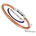 thumbnail image 2 of Sunsoul by Touchstone Handcrafted Indian High Gauge Half Round Twisted Jewelry Bracelet for All., 2 of 9