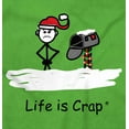 thumbnail image 2 of Life is Crap Funny No Christmas Cards Plus Size Crewneck Graphic Tee Shirt Brisco Brands 3X, 2 of 5