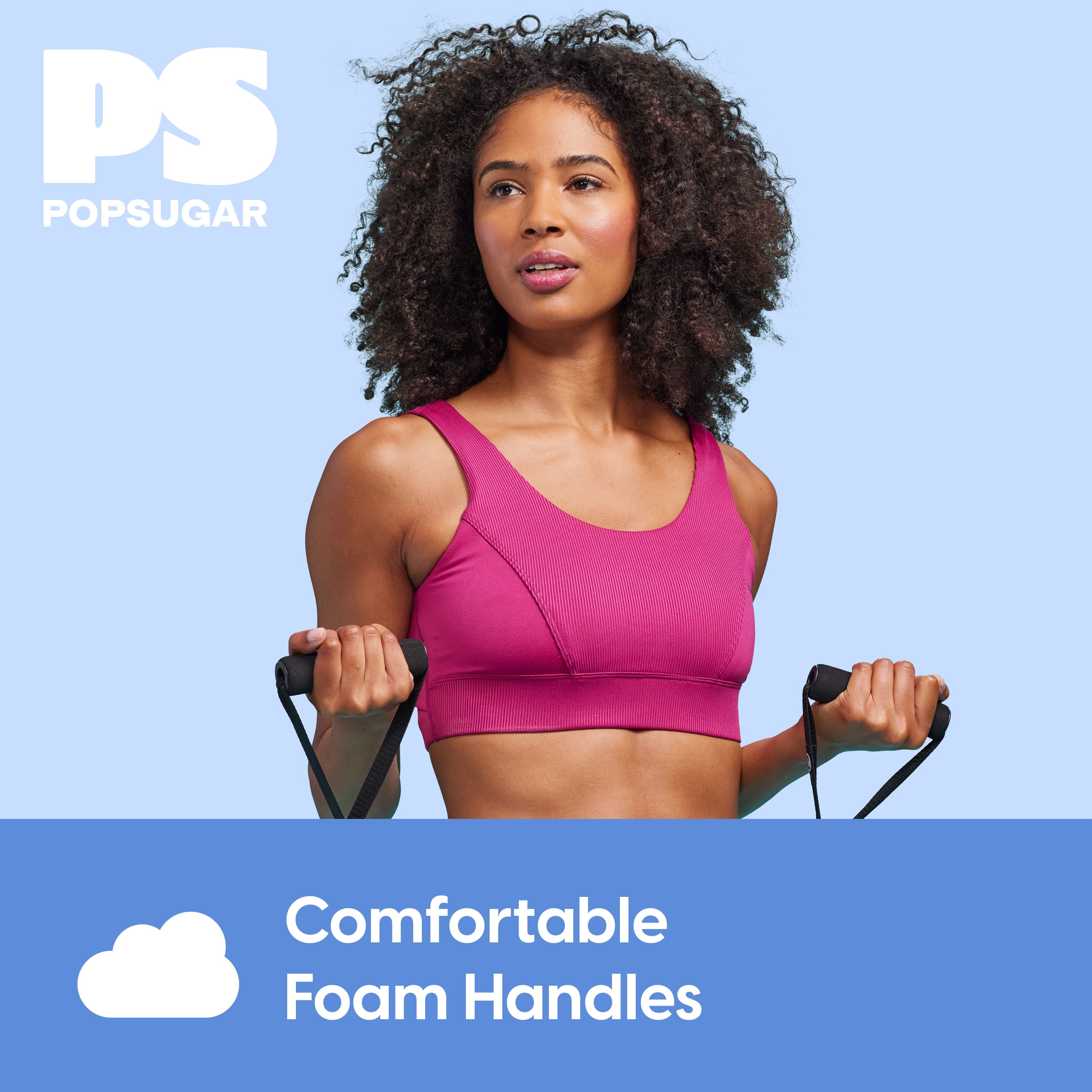 Popsugar 3-in-1 Resistance Cord, Exercise Bands