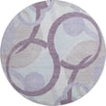 thumbnail image 2 of Addison Rugs Mayfield Premium Machine Washable Transitional Geometric Plum Round Rug, 8' x 8', 2 of 6