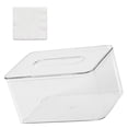 thumbnail image 3 of CAJA DE TEJIDO TRANSPARENTE, Transparente Rectángulo de Caja de Almacenamiento de Servilletas s Fácil de Limpiar para la Encimera, 3 of 7