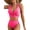 AE Rose Red, variant on Eytino Bikini Sets for Women High Waisted Bathing Suits Twist Front Top Swimsuits Crisscross Back Bikini Swimwear Green L