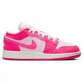 thumbnail image 4 of A i r-Jor-dan 1 Low Shoes Pink Foam White Big Kids (GS) Size 4Y-7Y Valentine’s Day, 4 of 6