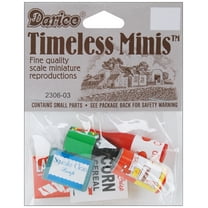 Darice 2306-03 3/4" -o 1-1/2" Timeless Miniatures Groceries