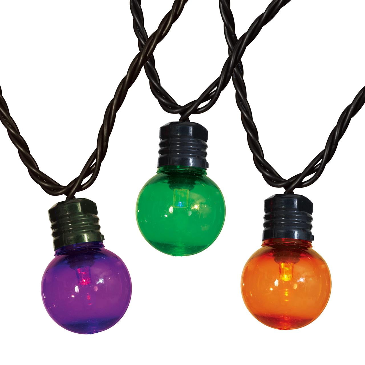 Multicolor Lights, 70CT, LED G30 Globes, 21ft, Halloween Indoor/Outdoor, by Way To Celebrate