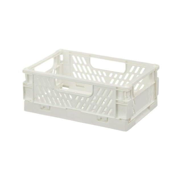 Leodye 1PCS Boîte de Rangement de Bureau en Plastique Pliable - Multifonctionnelle Gain de Place pour Bureau/maison