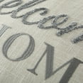 thumbnail image 5 of Mainstays Welcome Home Faux Linen Embroidered Decorative Pillow For Adults, Gray, 14 x 20, 5 of 7