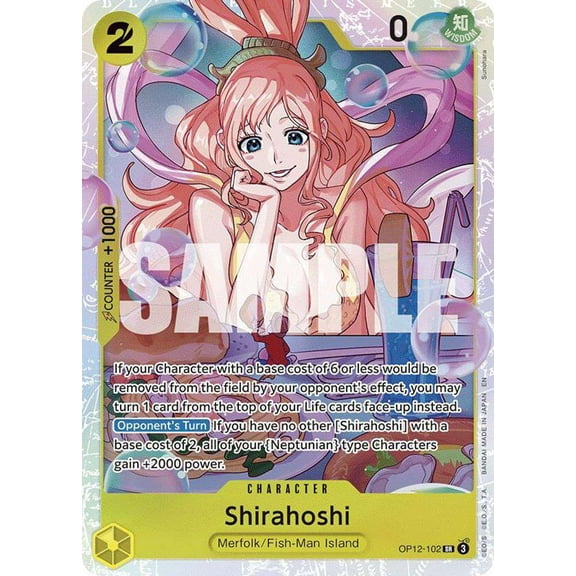 One Piece Legacy of the Master Super Rare Shirahoshi OP12-102