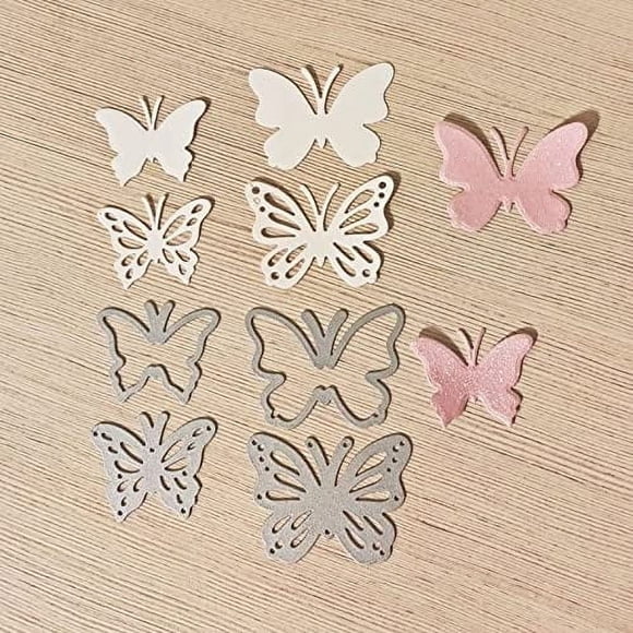 Troquel de corte metálico Trdxxx mariposa 6,7 x 6 cm de acero al carbono