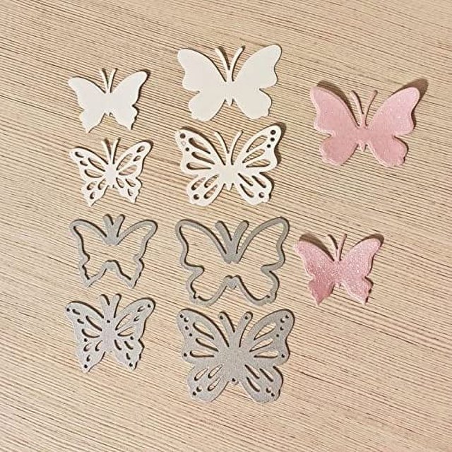Troquel de corte metálico Trdxxx mariposa 6,7 x 6 cm de acero al carbono