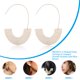 thumbnail image 5 of Sonducket 1 par de aretes estilo vintage acrílico en forma de U suministros para fiestas Día de San Valentín Ropa, zapatos y accesorios Miscelánea blanco, 5 of 6