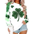 thumbnail image 2 of AOOCHASLIY St. Patricks Day Shirts for Women Long Sleeve Crewneck Irish Sweatshirts Oversized Saint Patty's Pullover Tops, 2 of 6