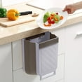 thumbnail image 3 of Kitchen Trash Can Wall Mounted Foldable Plastic Telescoping Storage Bin with Hanging Hook for Small Space, 3 of 7