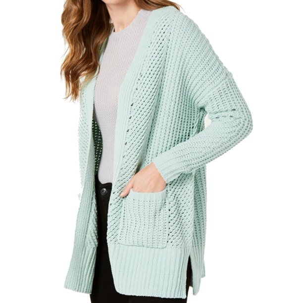 Style & Co. Women's Sweater Mint Medium Petite Cardigan 69 PM