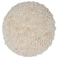 thumbnail image 3 of Home Weavers Bell Flower Collection Bathroom Rug 100% Cotton Tufted Round Shape Bathroom Rug, Soft Absorbent Bath Rugs, Non-Slip Bath rug, Machine Washable Bath Mats for Bathroom- 30" Round, Ivory, 3 of 9